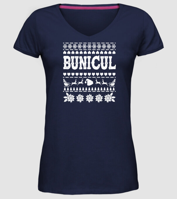 Bunicul model albastru închis pe tricou