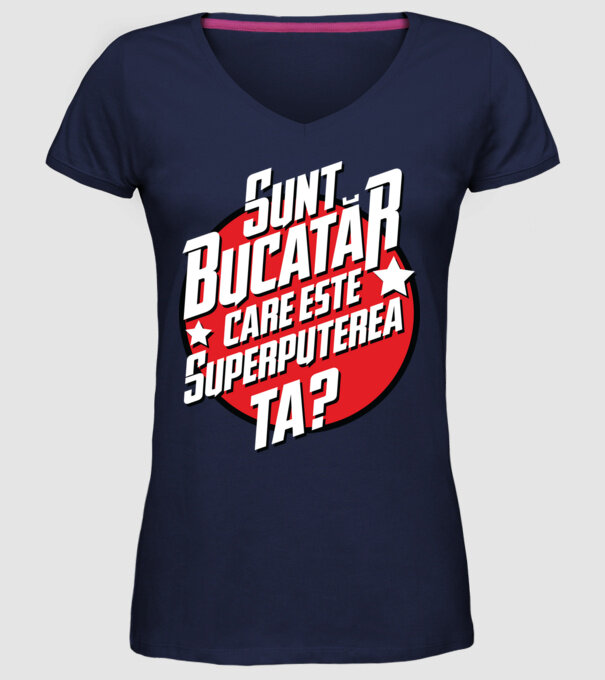 sunt bucătar, care este superputerea ta? model albastru închis pe tricou