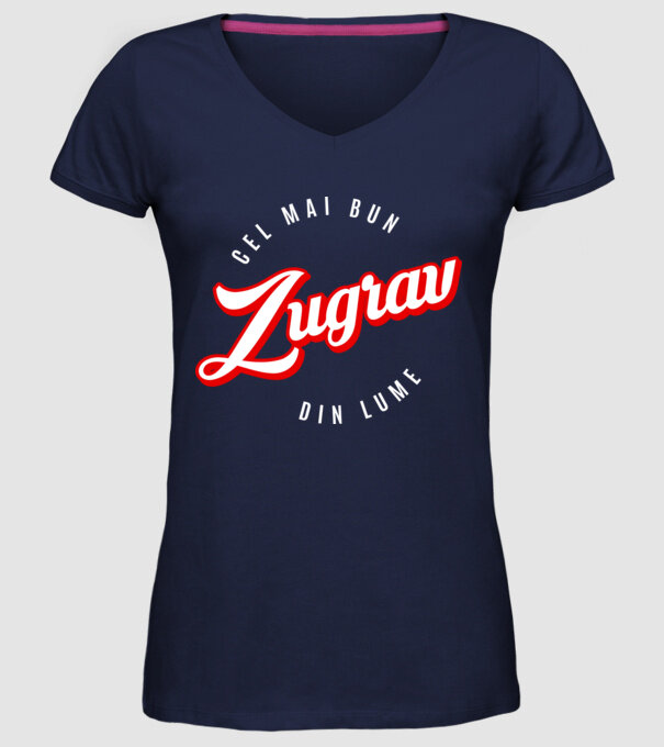 Cel mai bun ZUGRAV din lume model albastru închis pe tricou