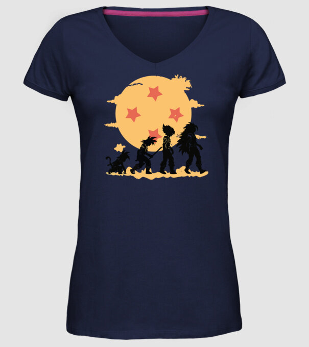 dragonball evolution model albastru închis pe tricou