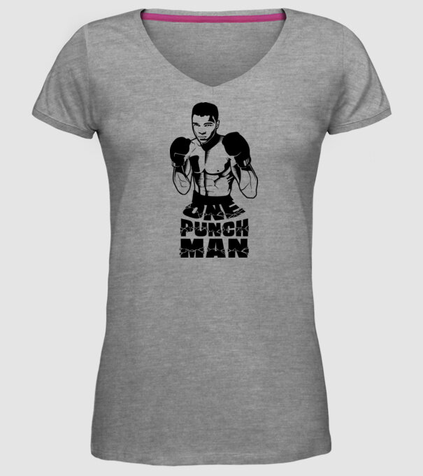 Ali = One punch man model gri pe tricou