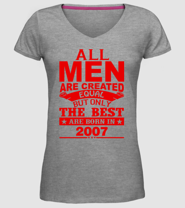 All men are created - 2007 model gri pe tricou