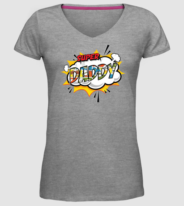 Comic Daddy model gri pe tricou