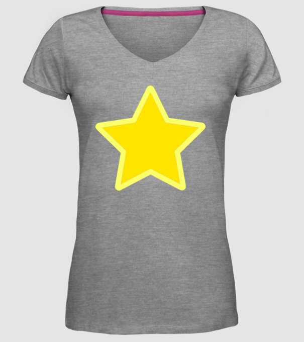 Stea model gri pe tricou