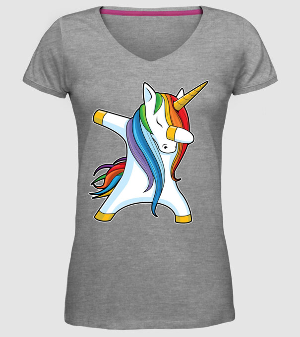 DAB Unicorn 2 model gri pe tricou