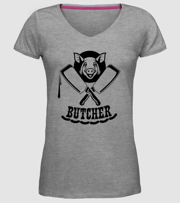Măcelar model gri pe tricou