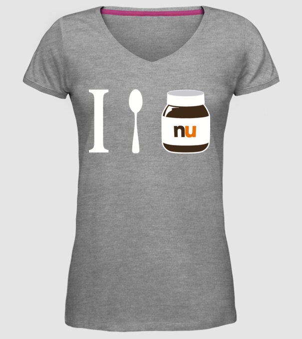 i love nutella model gri pe tricou