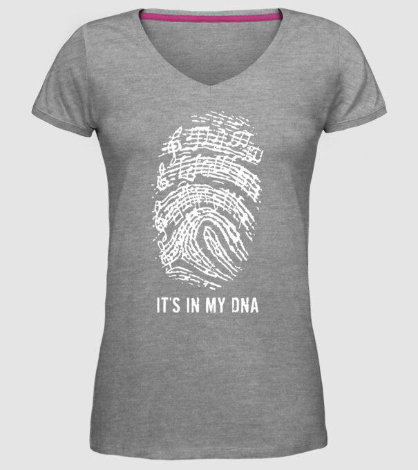 Its in my DNA model gri pe tricou