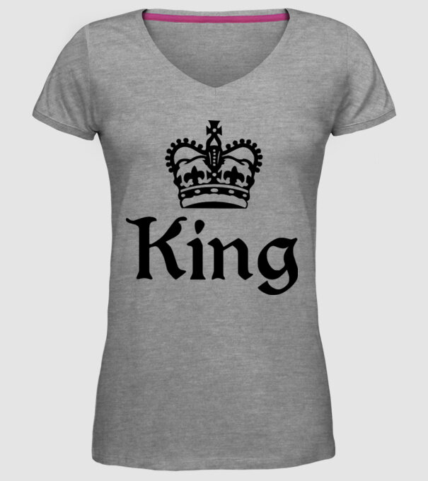 King 01 model gri pe tricou