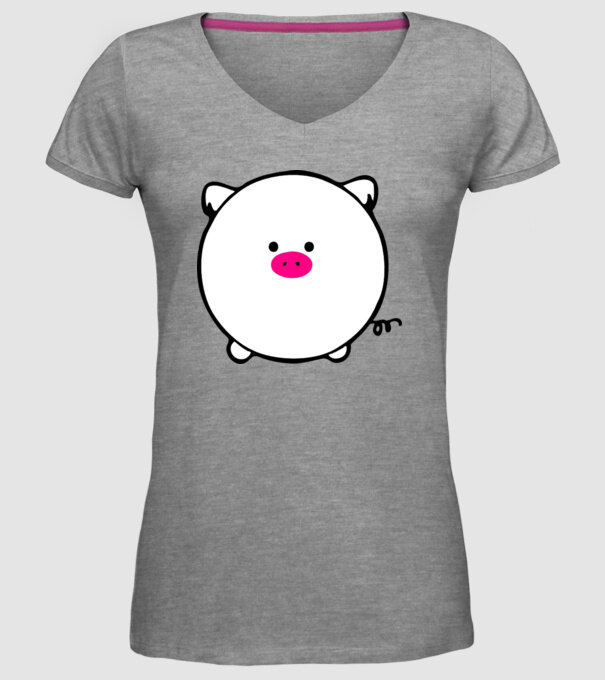 Purcel model gri pe tricou