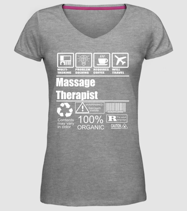 Massage teraphist model gri pe tricou