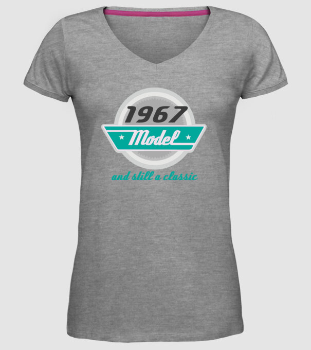Model and still a classic - 1967 model gri pe tricou