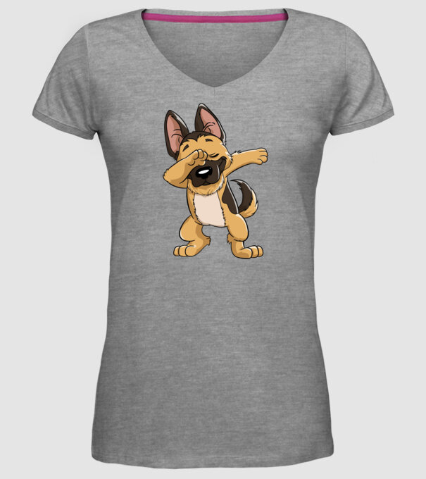 Ciobănesc german DAB model gri pe tricou