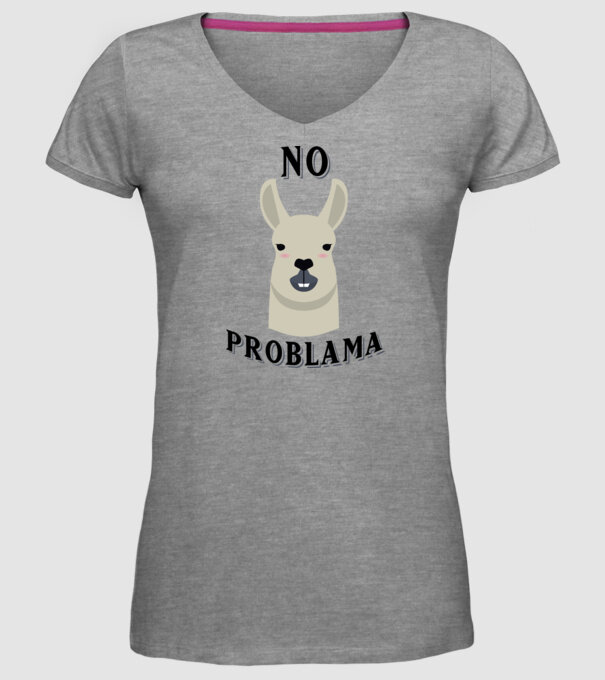 No problama model gri pe tricou
