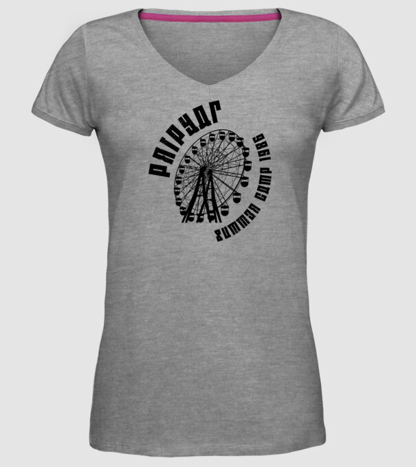 Prypiat summer camp model gri pe tricou