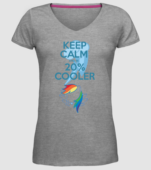 Rainbow Dash model gri pe tricou