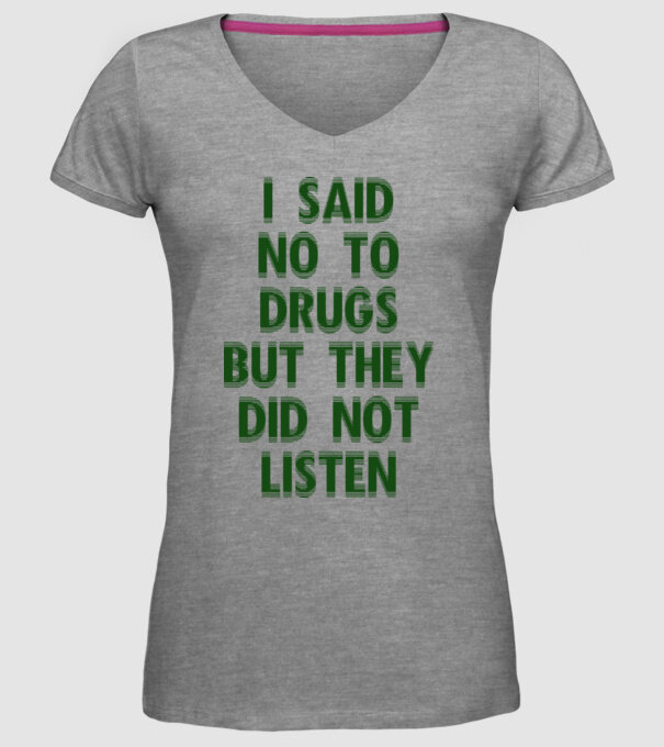 Say no... model gri pe tricou