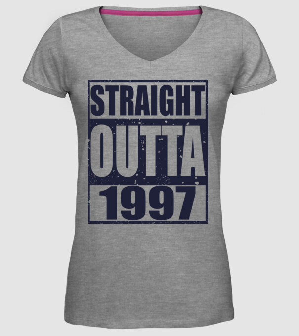 Straight Outta - 1997 model gri pe tricou