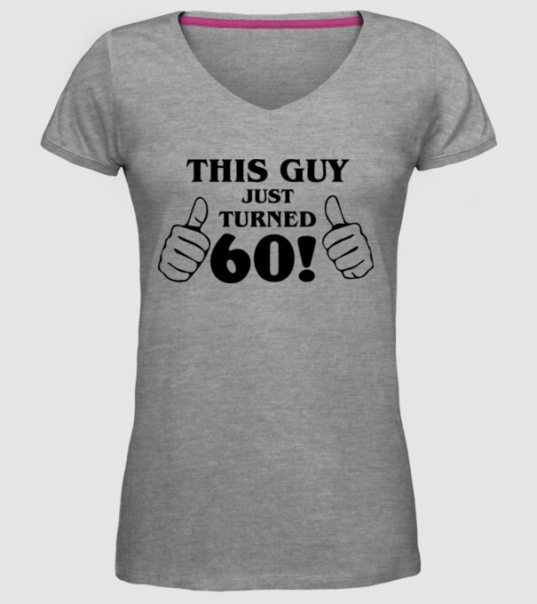 This guy just turned - 60 model gri pe tricou