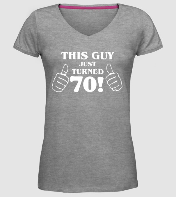 This guy just turned - 70 model gri pe tricou