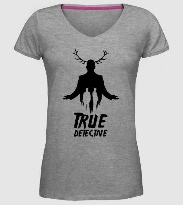 True Detective model gri pe tricou