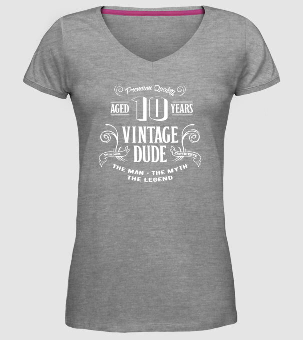 Vintage Dude - 10 model gri pe tricou