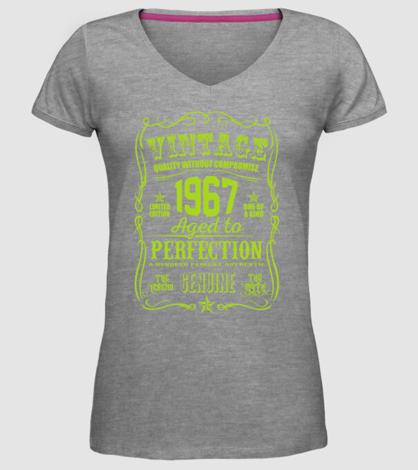 Vintage Perfection - 1967 model gri pe tricou