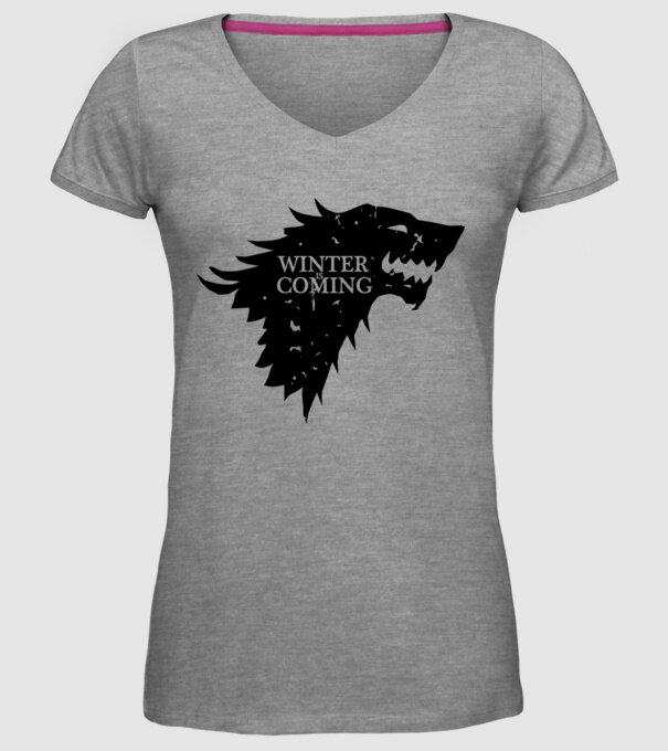 Winter is Coming model gri pe tricou