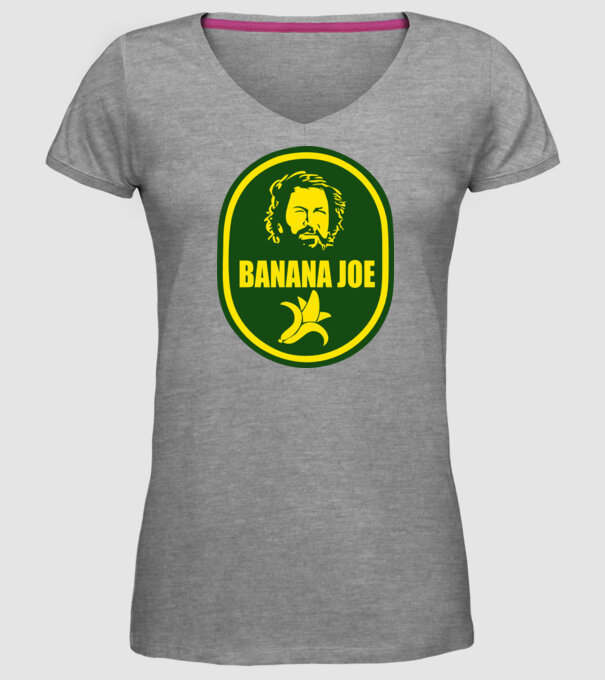 Banana Joe model gri pe tricou