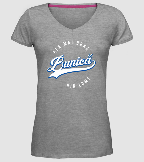 Cea mai bună BUNICĂ din lume model gri pe tricou
