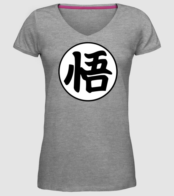 Dragonball logo model gri pe tricou