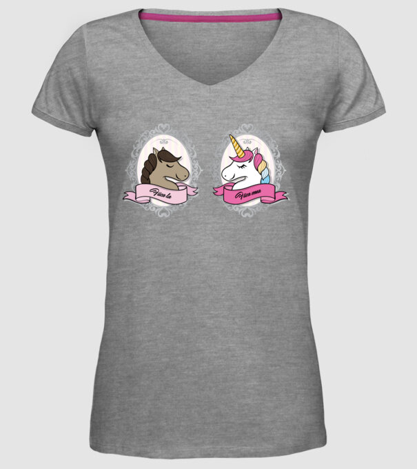 Fiica ta - fiica mea model gri pe tricou