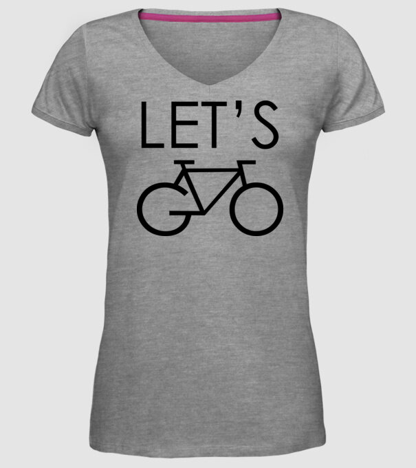Let's go model gri pe tricou