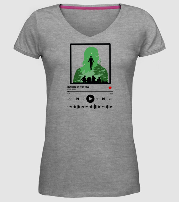 maxs favourite song stranger things model gri pe tricou