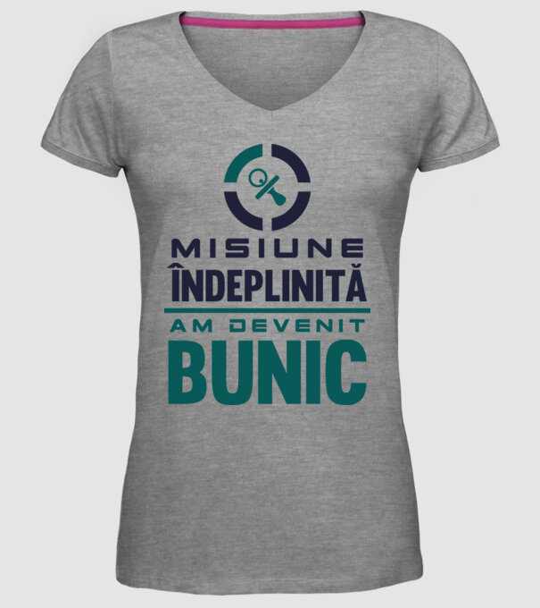 Misiune îndeplinită - am devenit bunic model gri pe tricou