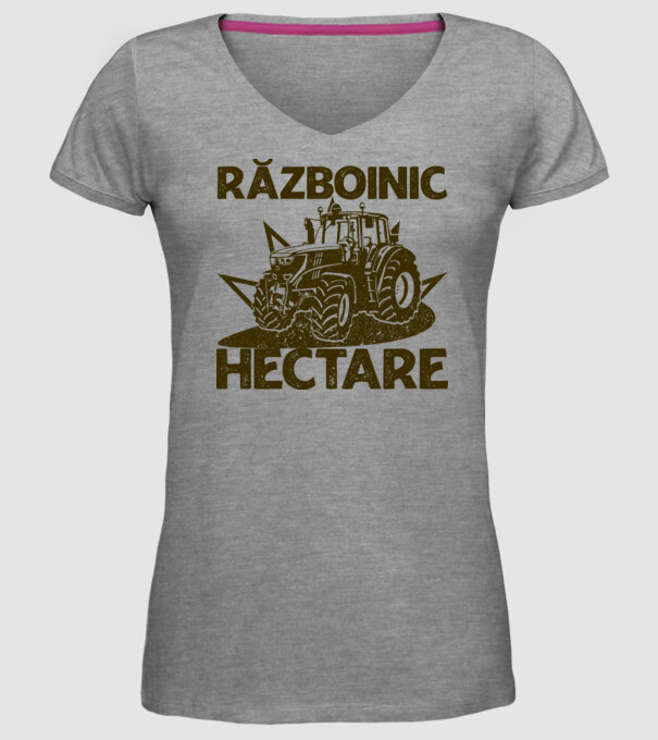Războinic Hectare model gri pe tricou