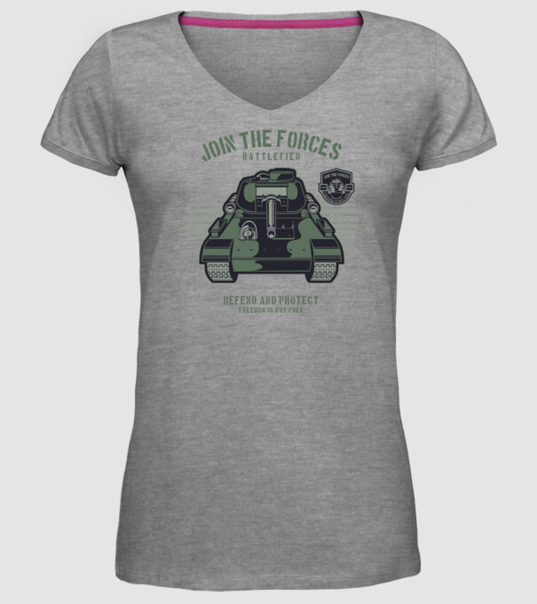 Tancuri model gri pe tricou