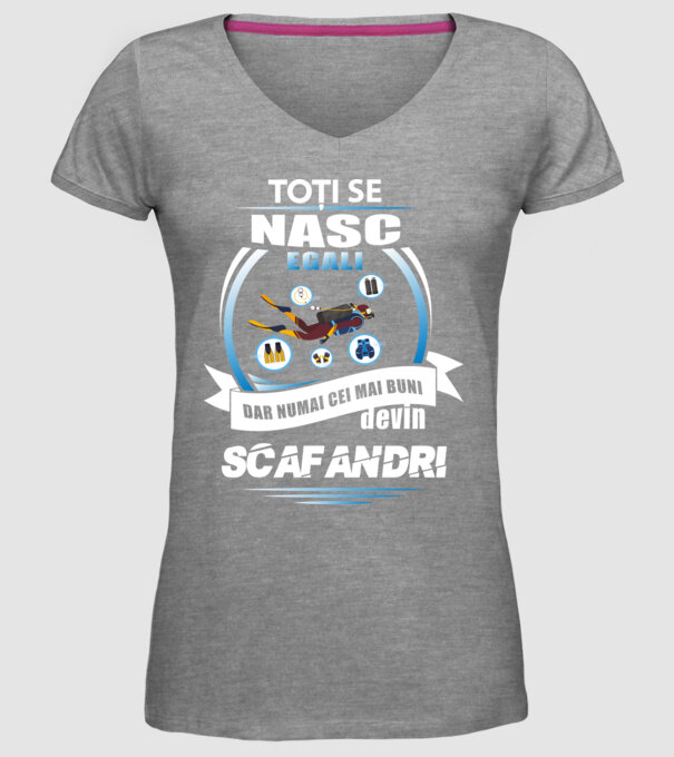 Toți se nasc egali, dar numai cei mai buni devin scafandri model gri pe tricou