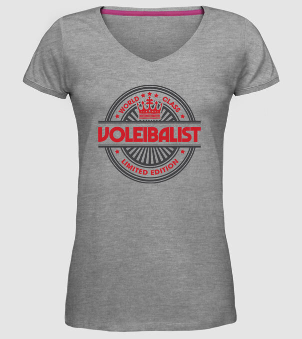 voleibalist model gri pe tricou