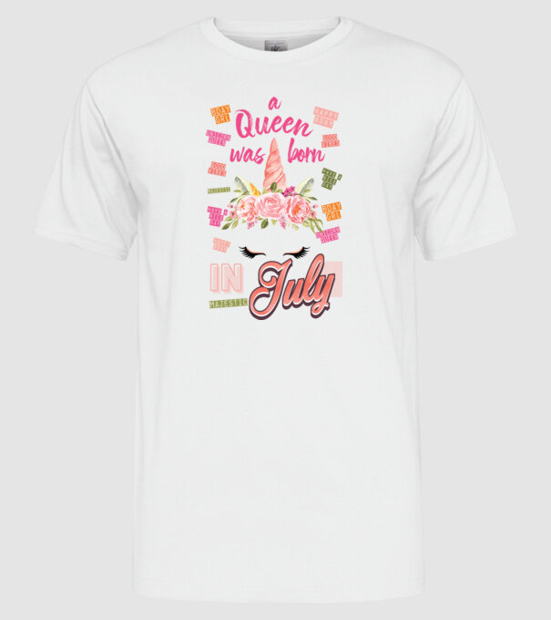 A queen was born in JÚLIUS model alb pe tricou