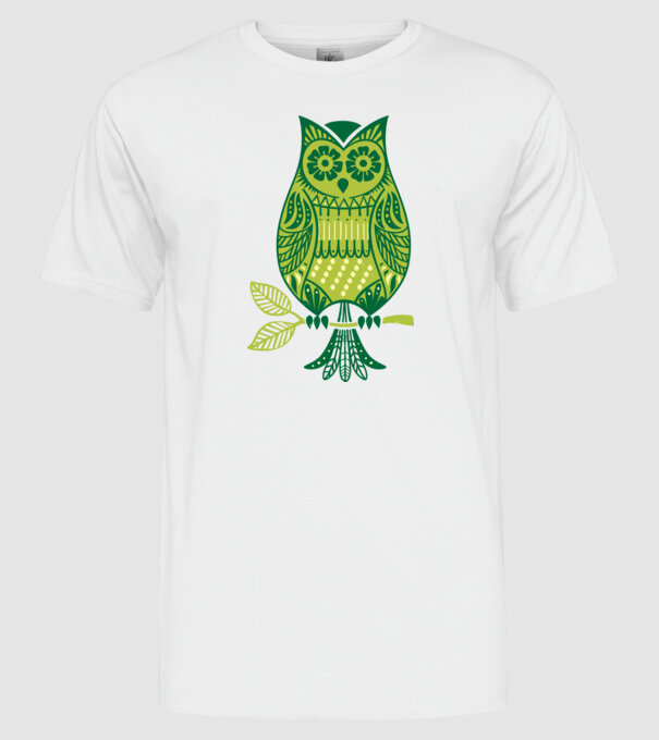 BUFNIȚĂ model alb pe tricou