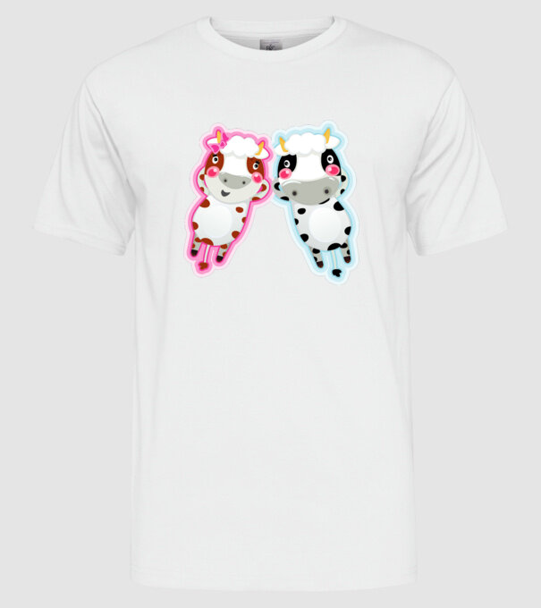 Bar viței model alb pe tricou