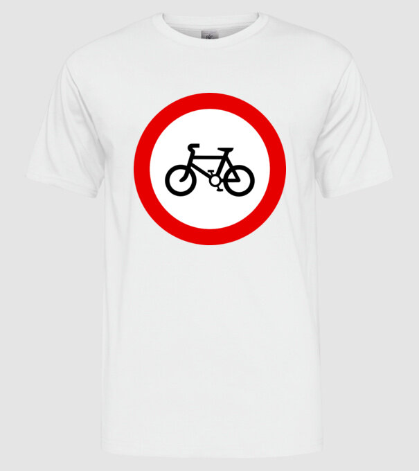 Pistă pentru Biciclete model alb pe tricou