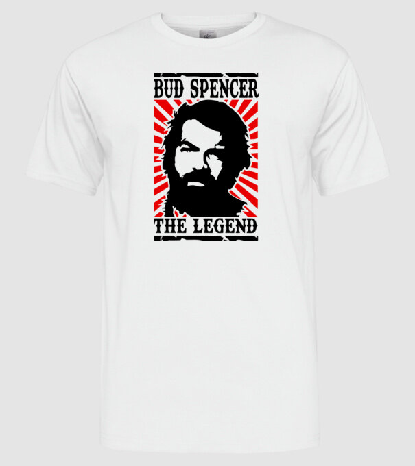 Bud Spencer Legend model alb pe tricou