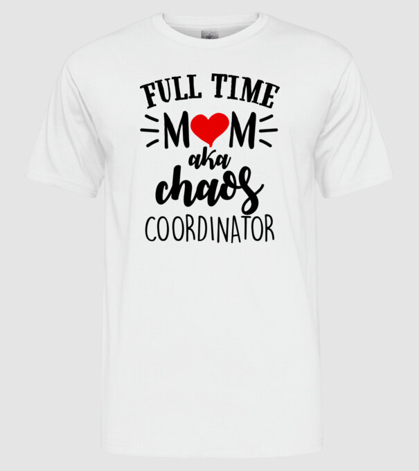 Chaos Coordinator model alb pe tricou