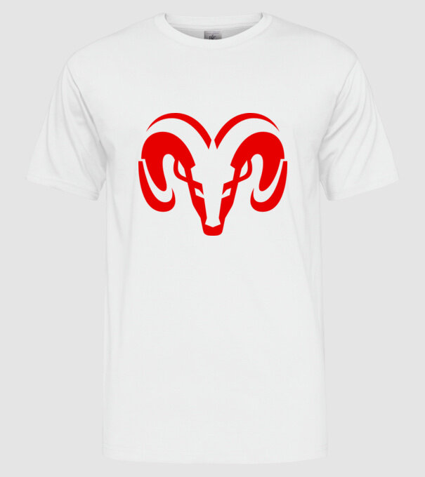 Dodge 1 model alb pe tricou