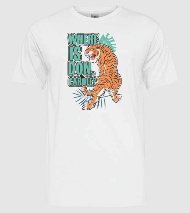 DonCarole model alb pe tricou