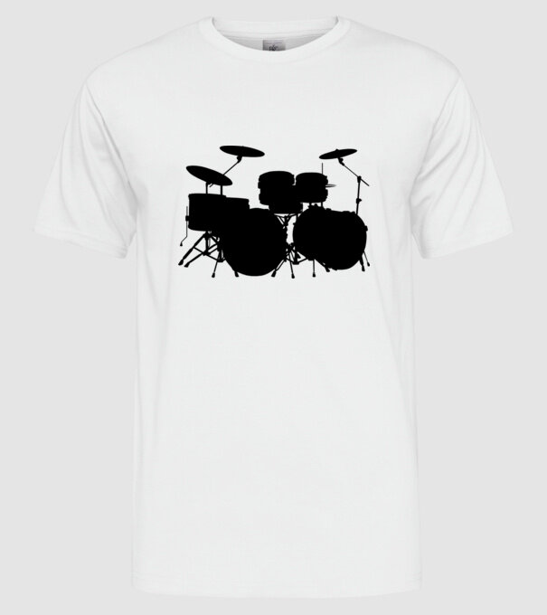 drum model alb pe tricou