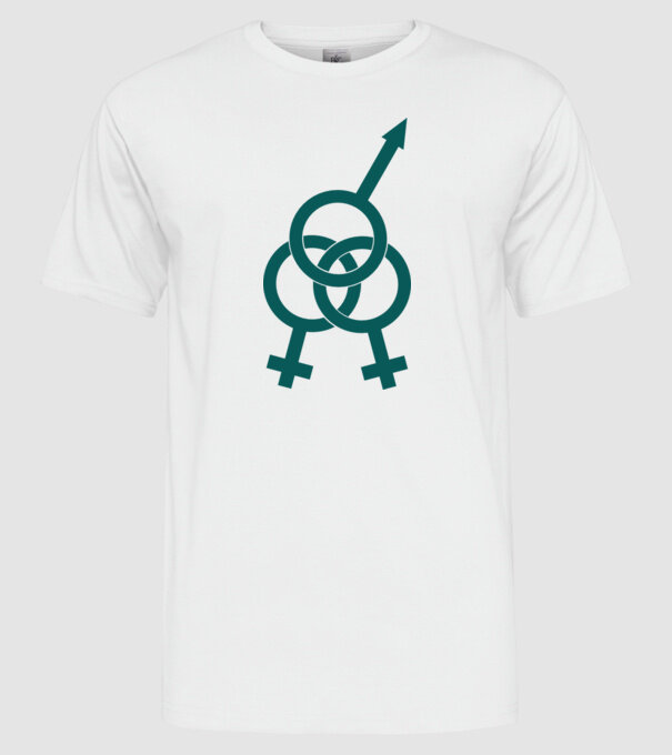 plăcere dublă model alb pe tricou