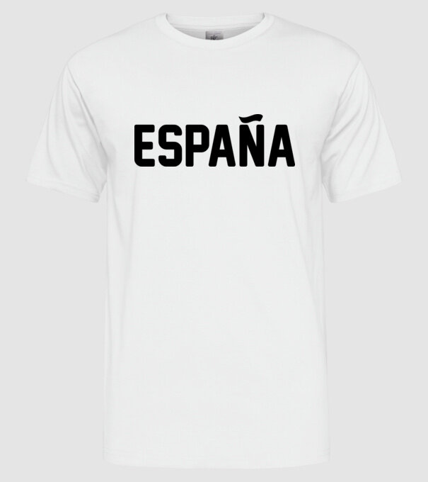 Espana model alb pe tricou
